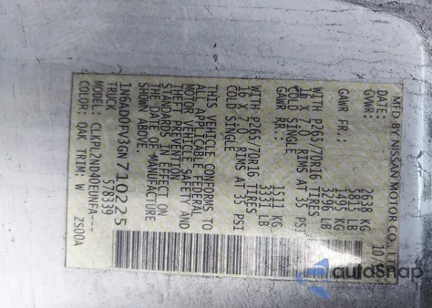 2016 Nissan Frontier Sv z USA, uszkodzony, nr VIN 1N6AD0FV3GN710225